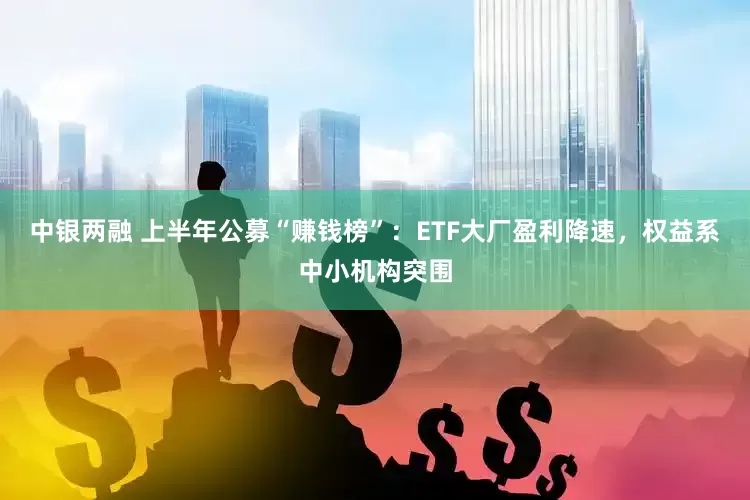 中银两融 上半年公募“赚钱榜”：ETF大厂盈利降速，权益系中小机构突围